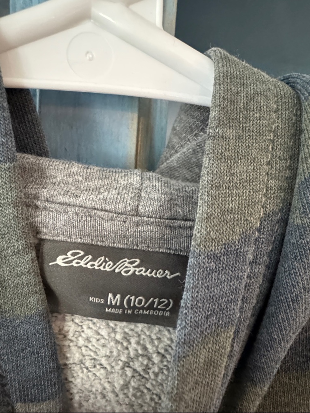 Eddie Bauer boys Camo Crewneck Sweatshirt - Olive Gray - Picture 2 of 4